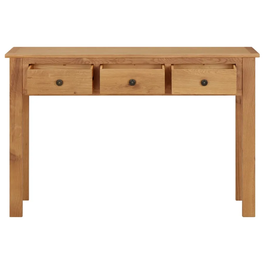 Coiffeuse 110x40x75 cm Bois de chêne massif - 3