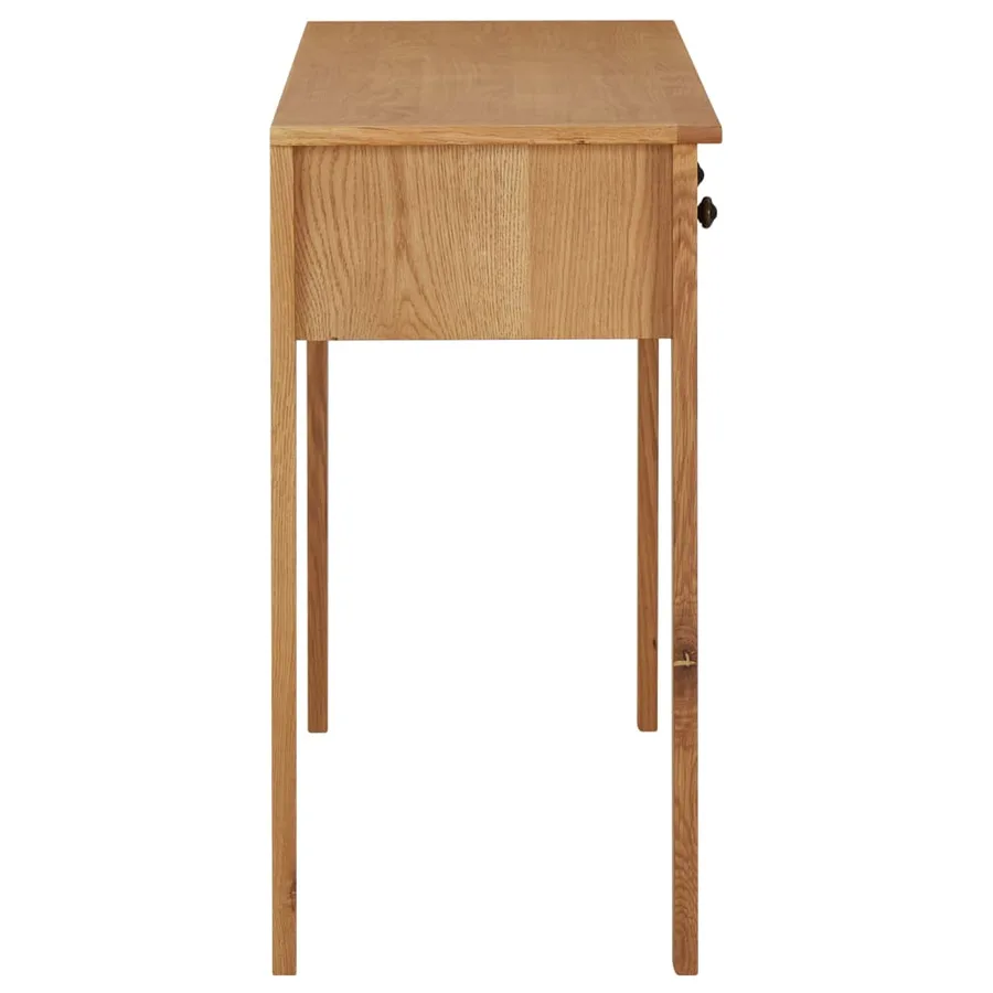 Coiffeuse 110x40x75 cm Bois de chêne massif - 4