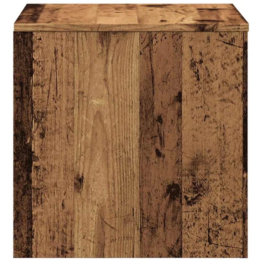 Tables d'appoint 3 pcs vieux bois bois d'ingénierie - 6