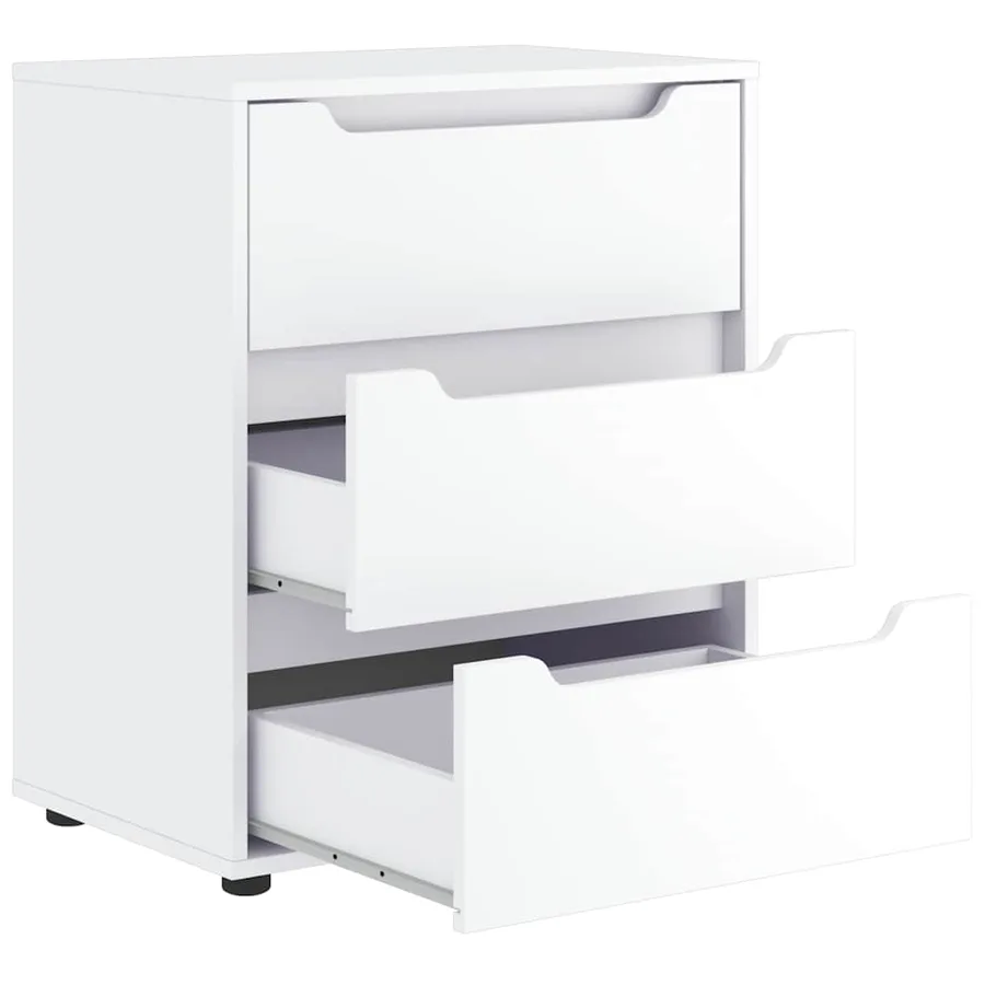 Buffet VISNES blanc 60x40x73 cm bois d'ingénierie - 6