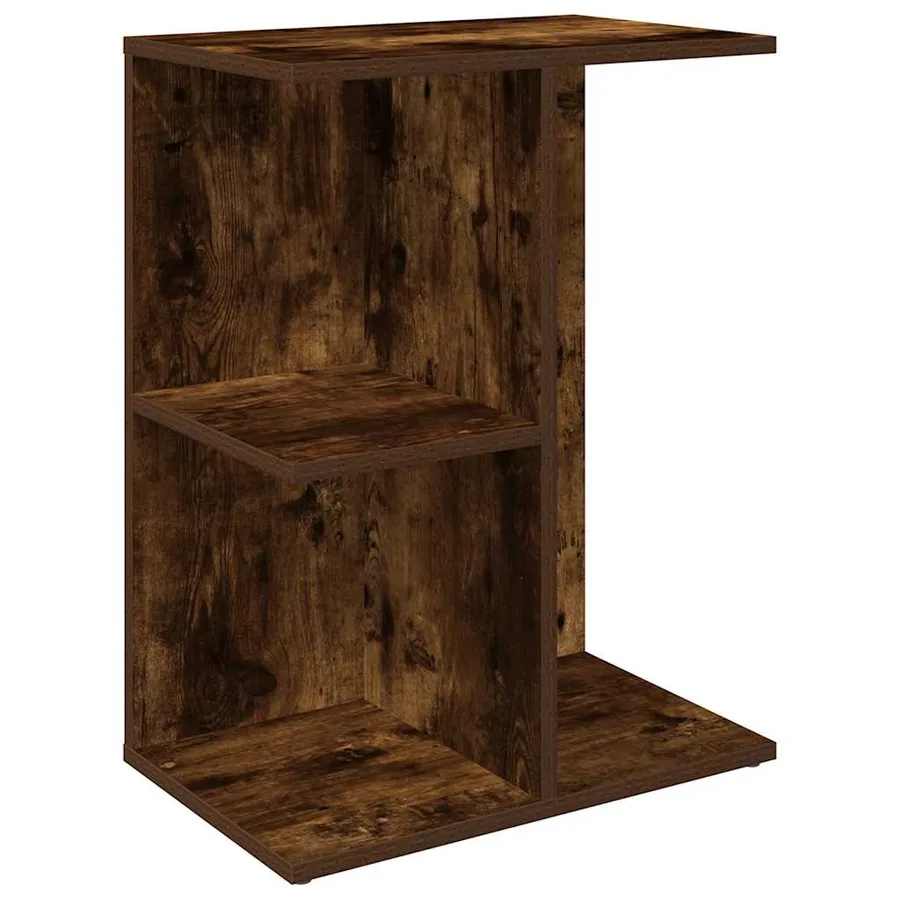 Tables de chevet 2pcs chêne fumé 46,5x29x61cm bois d’ingénierie - 4