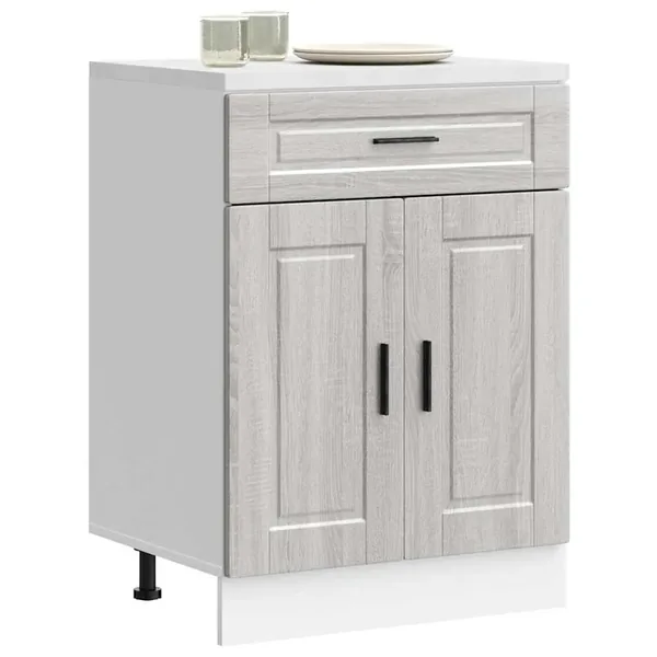 Armoire de cuisine Porto sonoma gris bois d'ingénierie