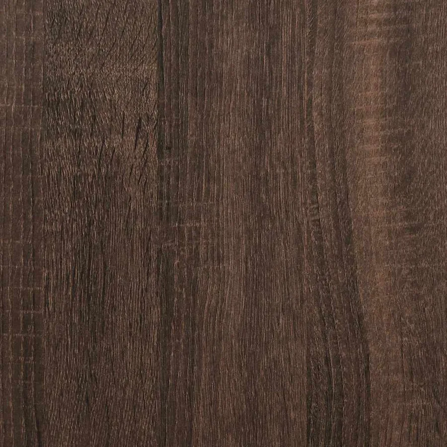 Table console chêne marron 90x35x80 cm bois d'ingénierie - 9