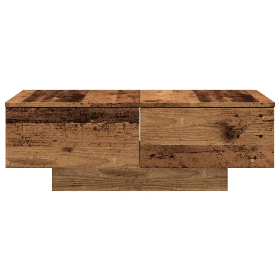 Table basse vieux bois 90x60x31 cm bois d'ingénierie - 4