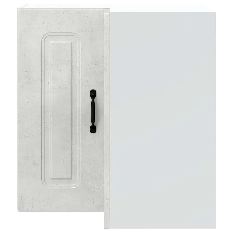 Armoire murale d'angle de cuisine Kalmar gris béton - 4