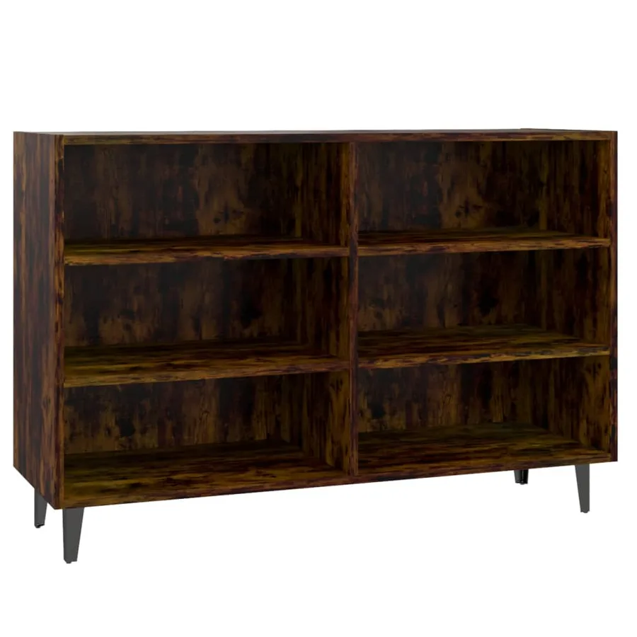 Buffet Chêne fumé 103,5x35x70 cm Bois d'ingénierie - 2