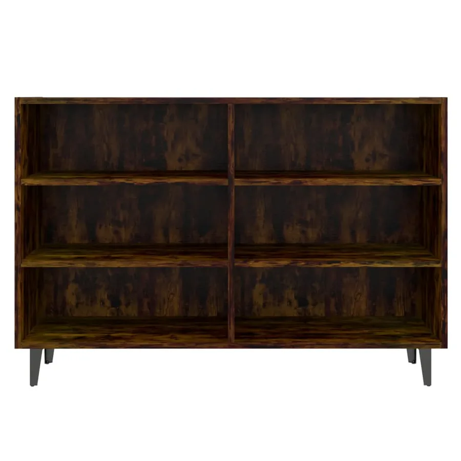 Buffet Chêne fumé 103,5x35x70 cm Bois d'ingénierie - 4