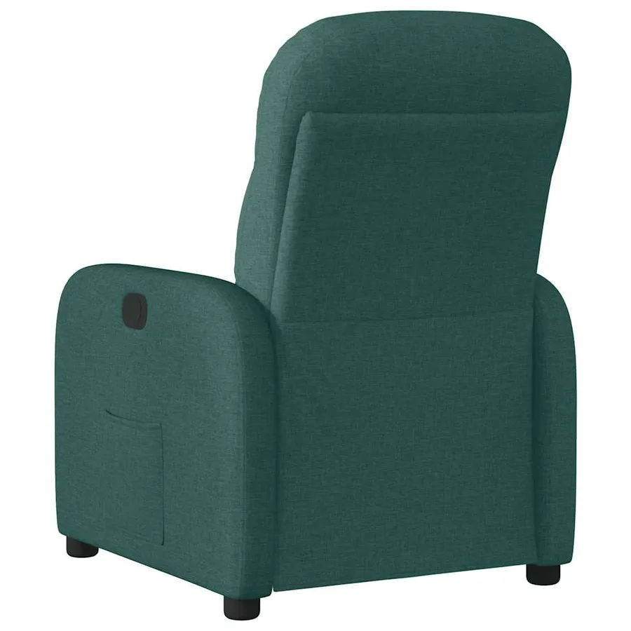 Fauteuil inclinable Vert foncé Tissu - 5