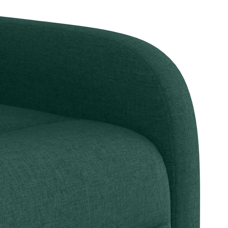 Fauteuil inclinable Vert foncé Tissu - 8