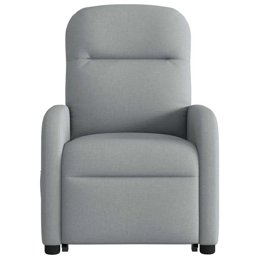 Fauteuil inclinable électrique gris clair tissu - 5