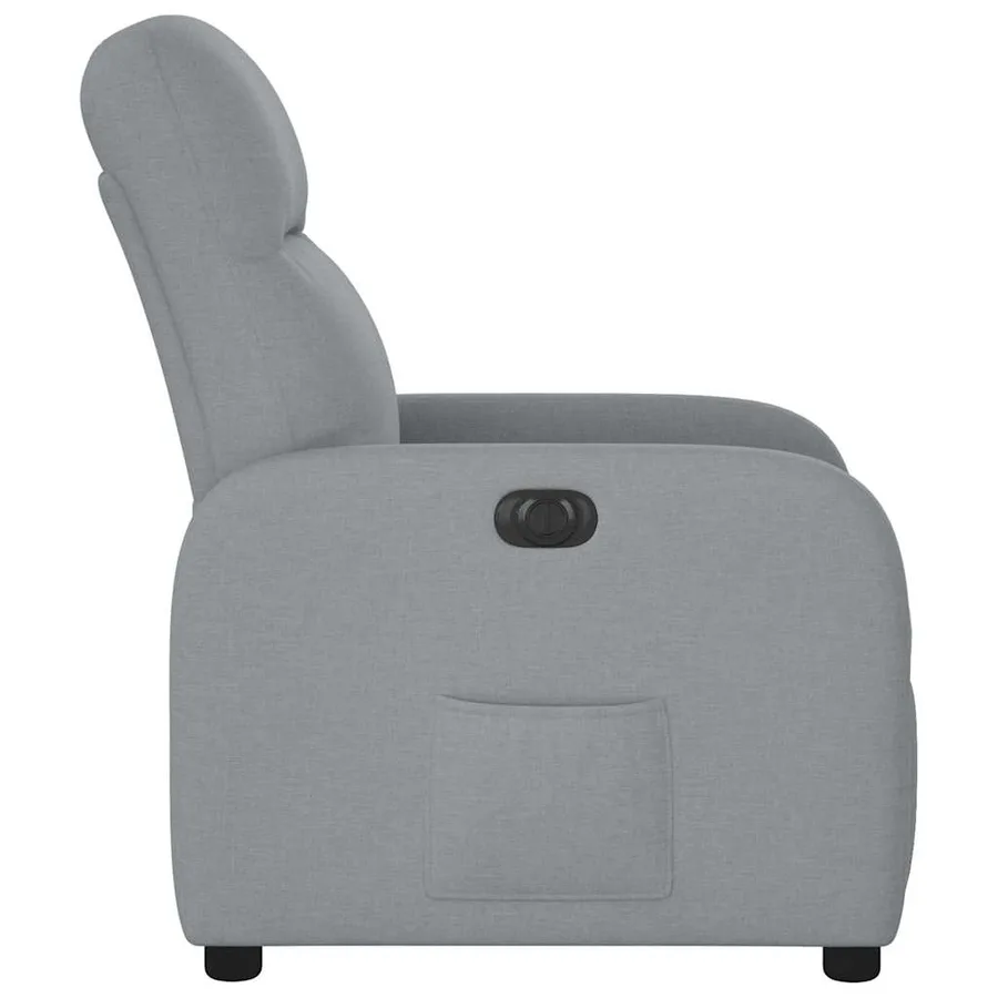 Fauteuil inclinable électrique Gris clair Tissu - 6