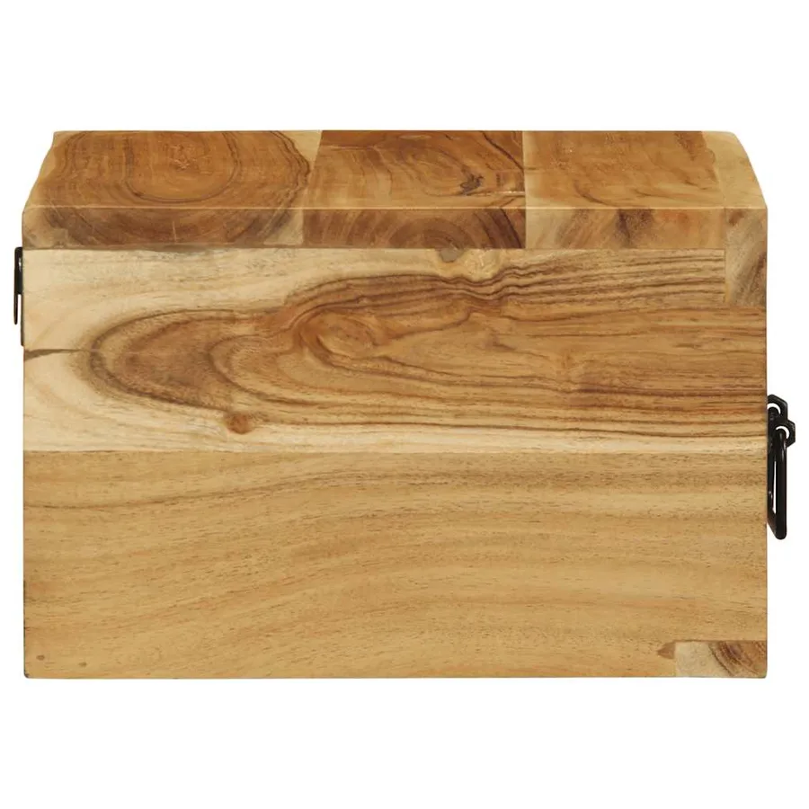 Table de chevet murale bois massif d'acacia - 6