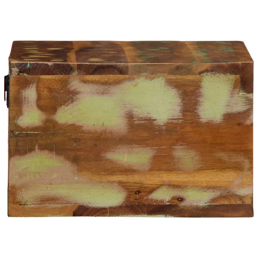 Meuble TV mural 40x30x19 cm bois massif de récupération - 5