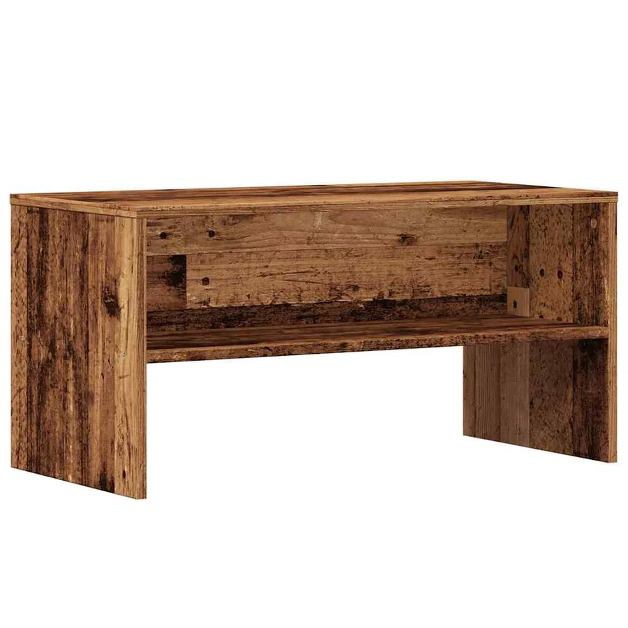 Meuble TV vieux bois 80x40x40 cm bois d'ingénierie - 2