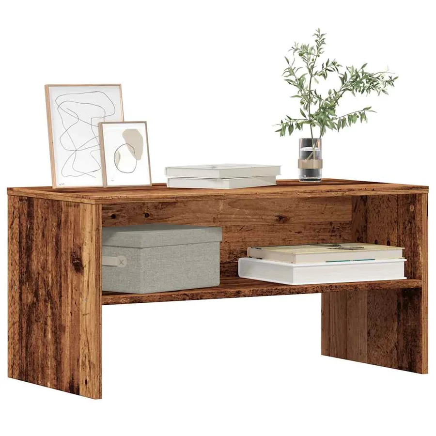 Meuble TV vieux bois 80x40x40 cm bois d'ingénierie - 3