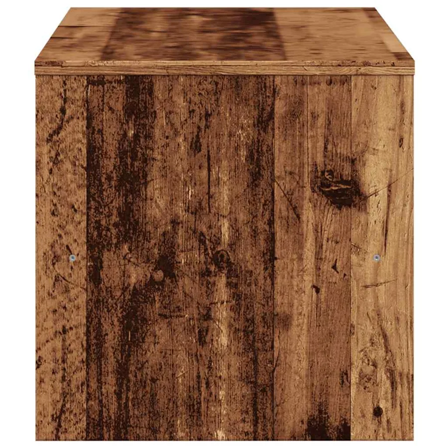 Meuble TV vieux bois 80x40x40 cm bois d'ingénierie - 5