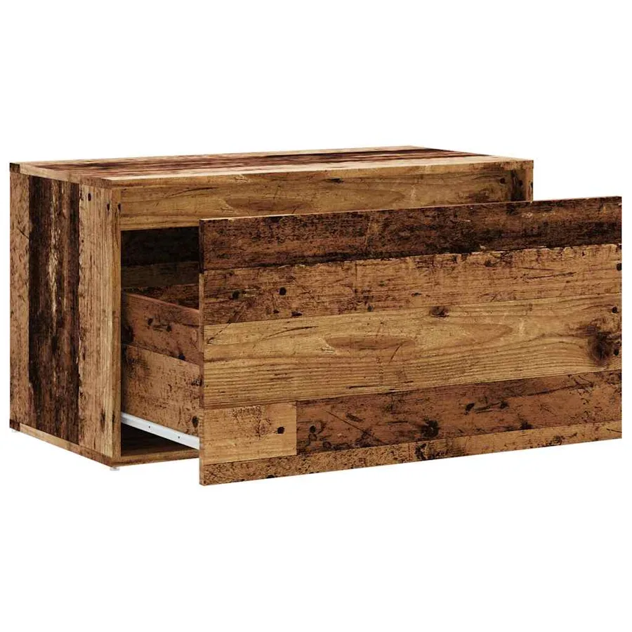 Banc d'entrée 80x40x45 cm vieux bois bois d'ingénierie - 7
