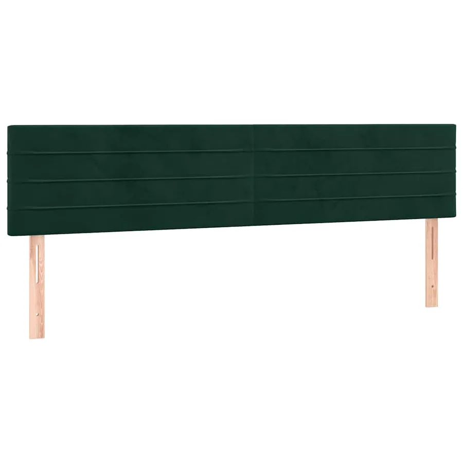 Sommier à lattes de lit et matelas Vert foncé 160x200cm Velours - 6