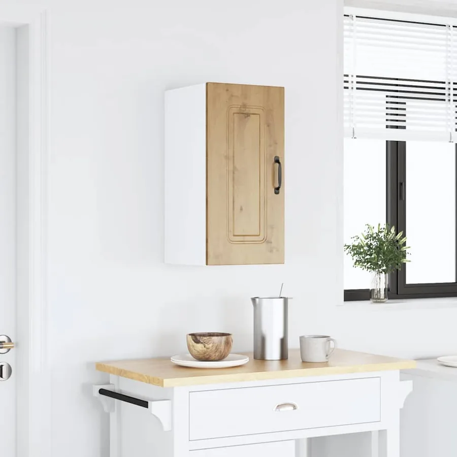 Armoire murale cuisine Kalmar chêne artisanal bois d'ingénierie