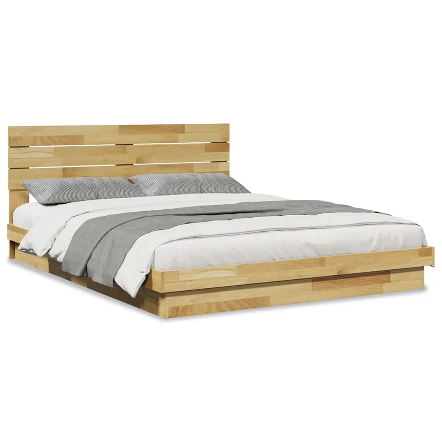 Cadre de lit avec tête de lit sans matelas 150 x 200 cm - 2