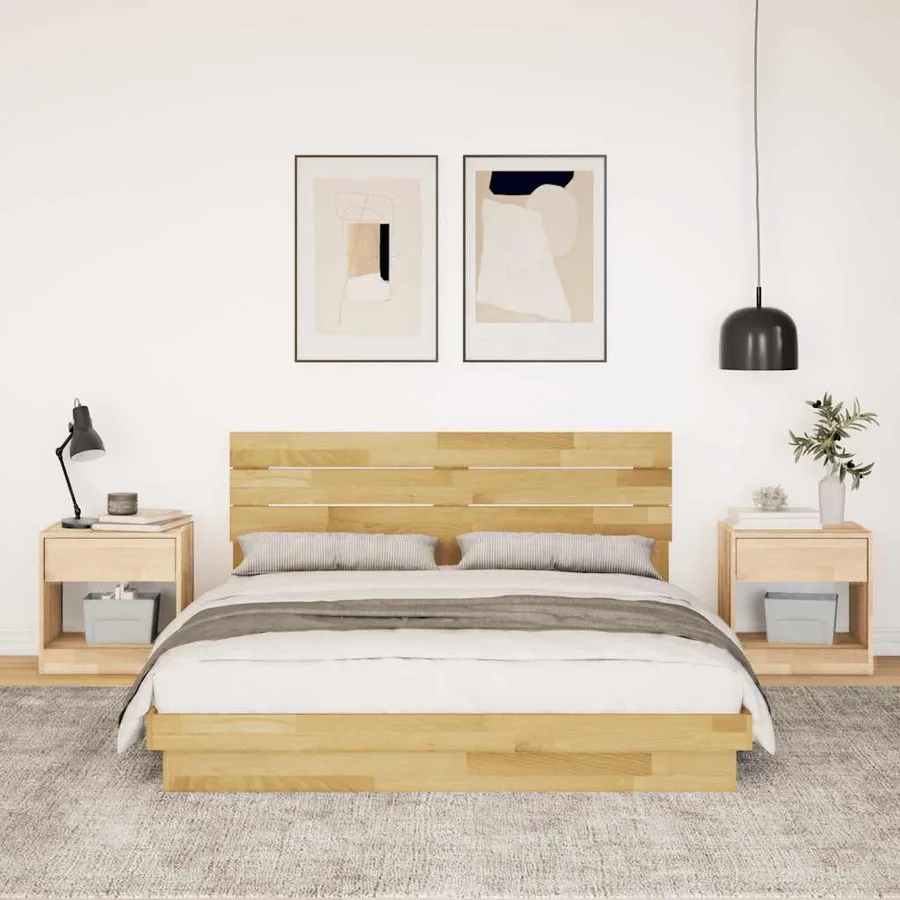 Cadre de lit avec tête de lit sans matelas 150 x 200 cm - 4