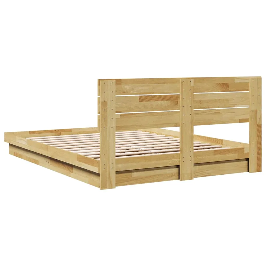 Cadre de lit avec tête de lit sans matelas 150 x 200 cm - 8