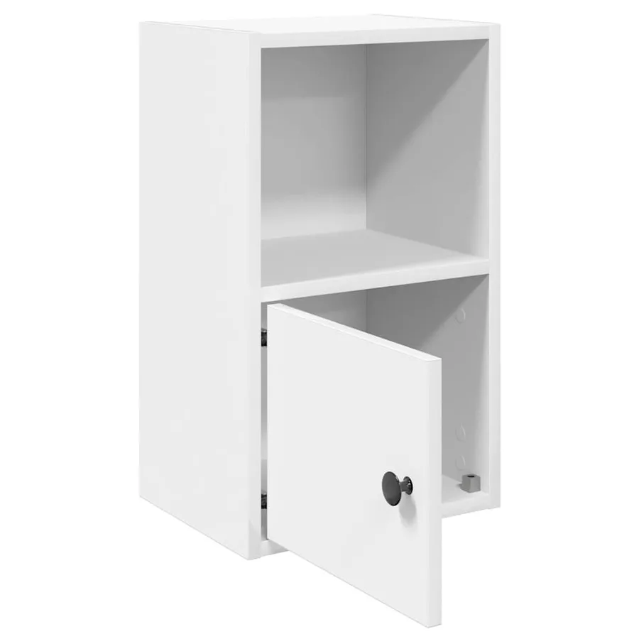 Bibliothèque blanc 31x24x52 cm bois d'ingénierie - 4