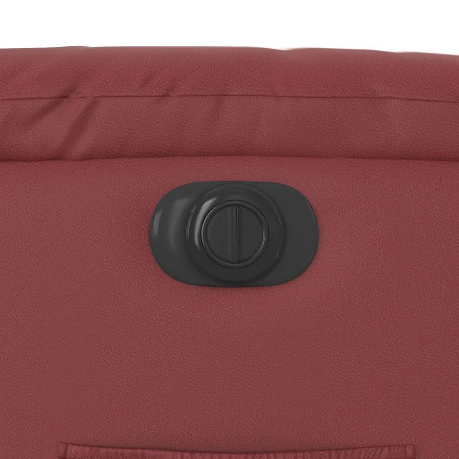 Fauteuil inclinable électrique rouge bordeaux similicuir - 13