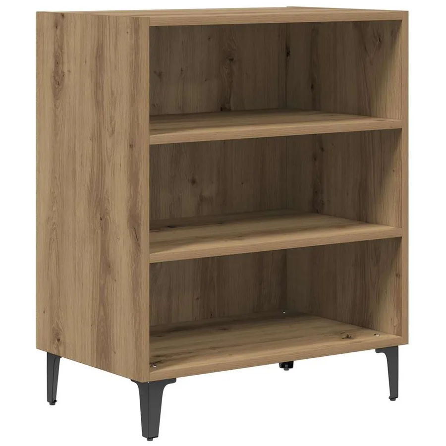 Buffet chêne artisanal 57x35x70 cm bois d'ingénierie - 2