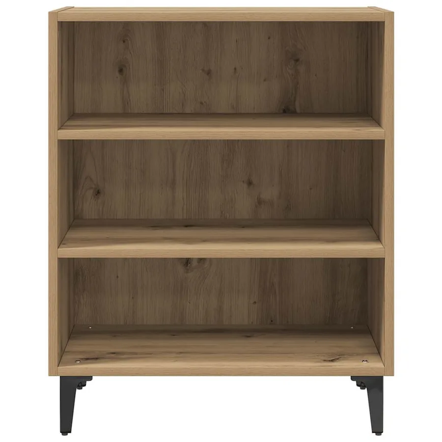 Buffet chêne artisanal 57x35x70 cm bois d'ingénierie - 4
