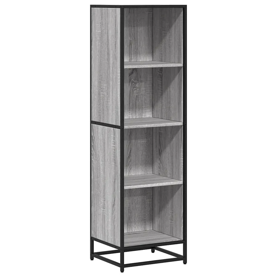 Bibliothèque sonoma gris 40x35x139 cm bois d'ingénierie - 2
