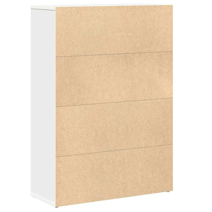 Bibliothèque blanc 60x24x85 cm bois d'ingénierie - 7