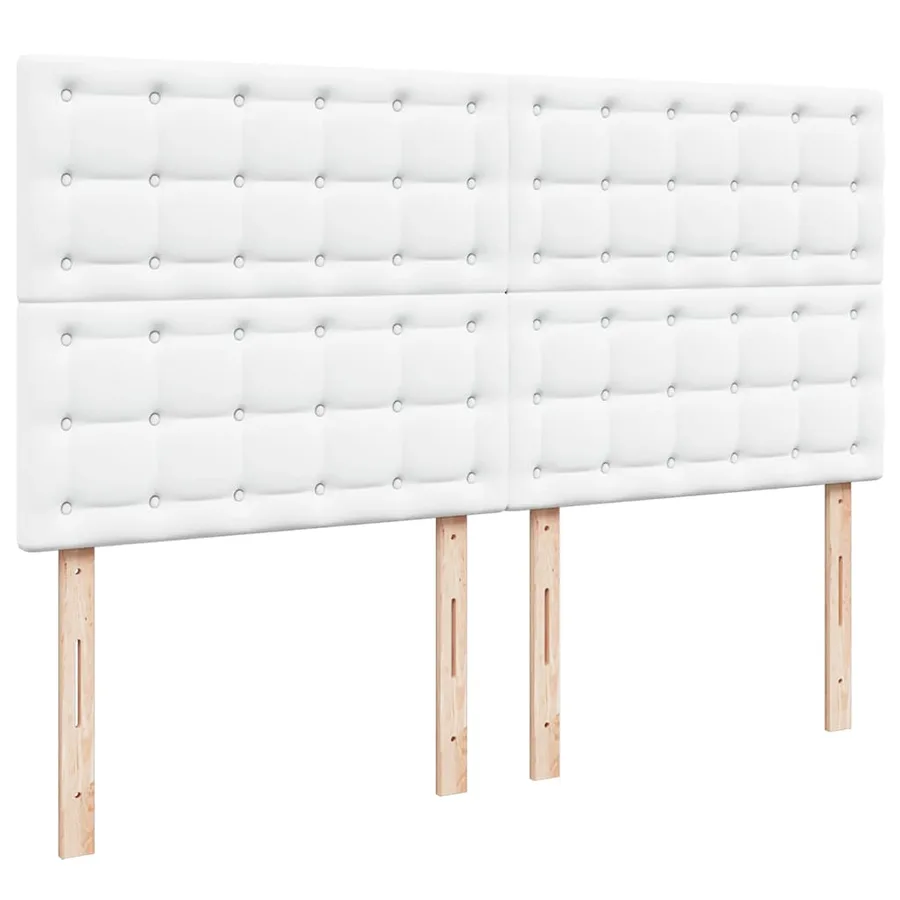 Cadre de lit ottoman avec matelas blanc 180x200 cm similicuir - 10