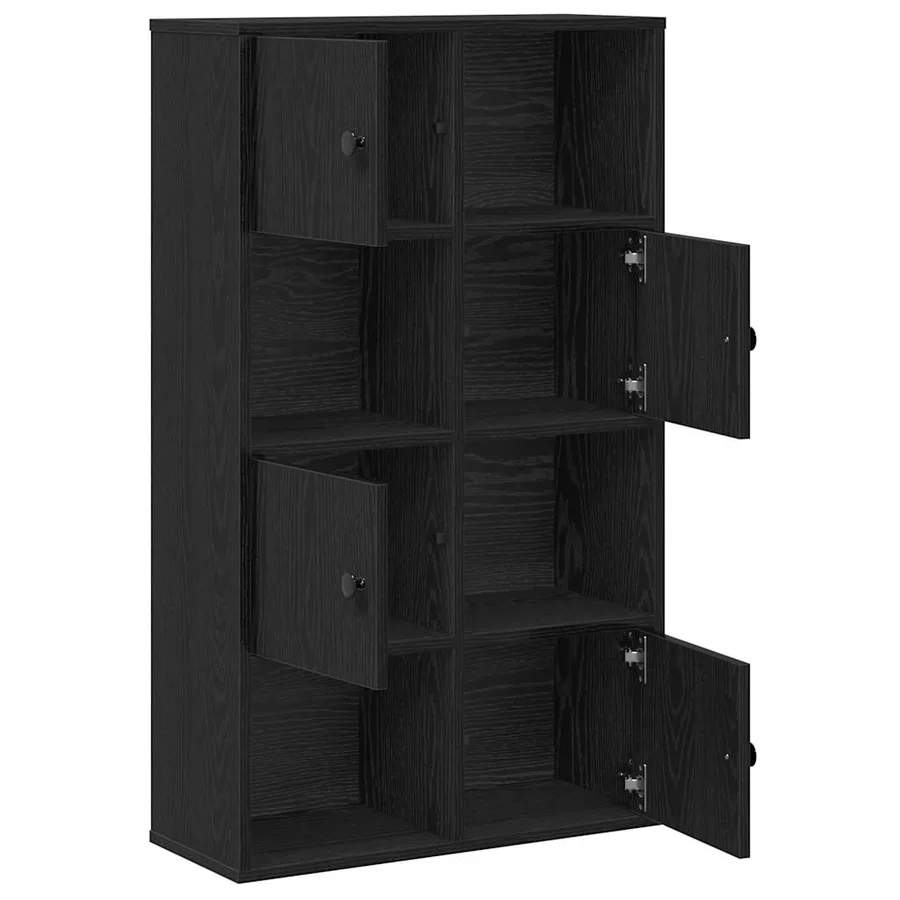 Bibliothèque chêne noir 60x24x101,5 cm bois d'ingénierie - 5