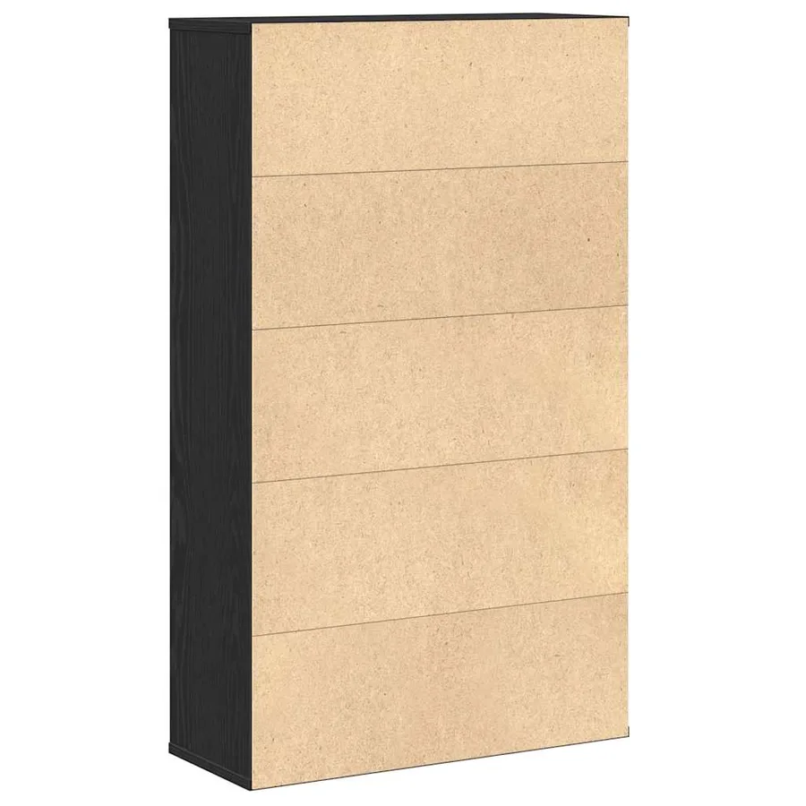 Bibliothèque chêne noir 60x24x101,5 cm bois d'ingénierie - 7
