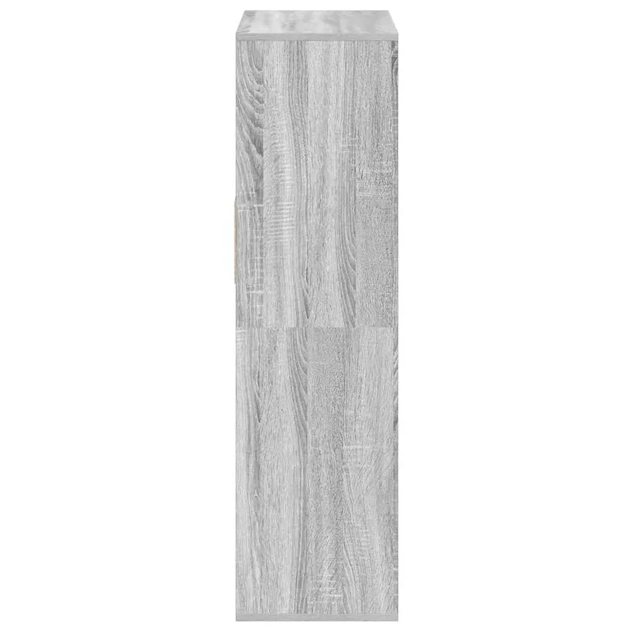 Bibliothèque sonoma gris 66x31x112 cm bois d'ingénierie - 5