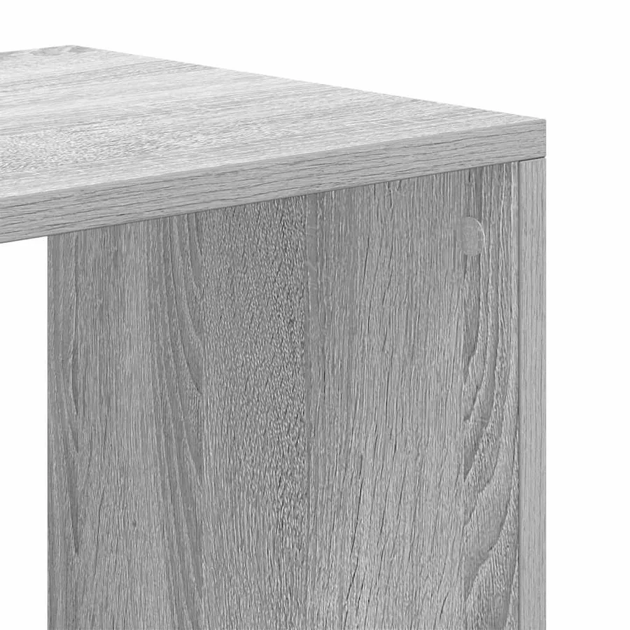 Bibliothèque sonoma gris 66x31x112 cm bois d'ingénierie - 7