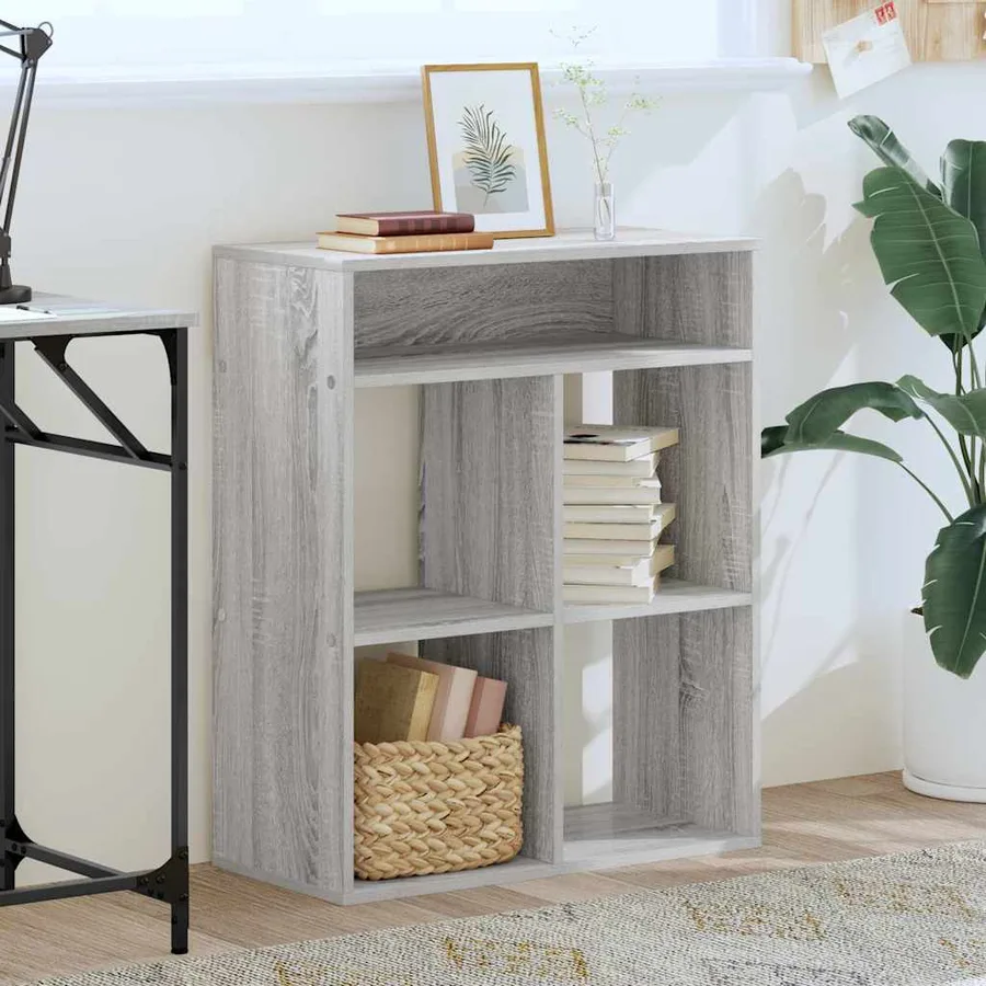 Bibliothèque sonoma gris 66x31x80 cm bois d'ingénierie - 3