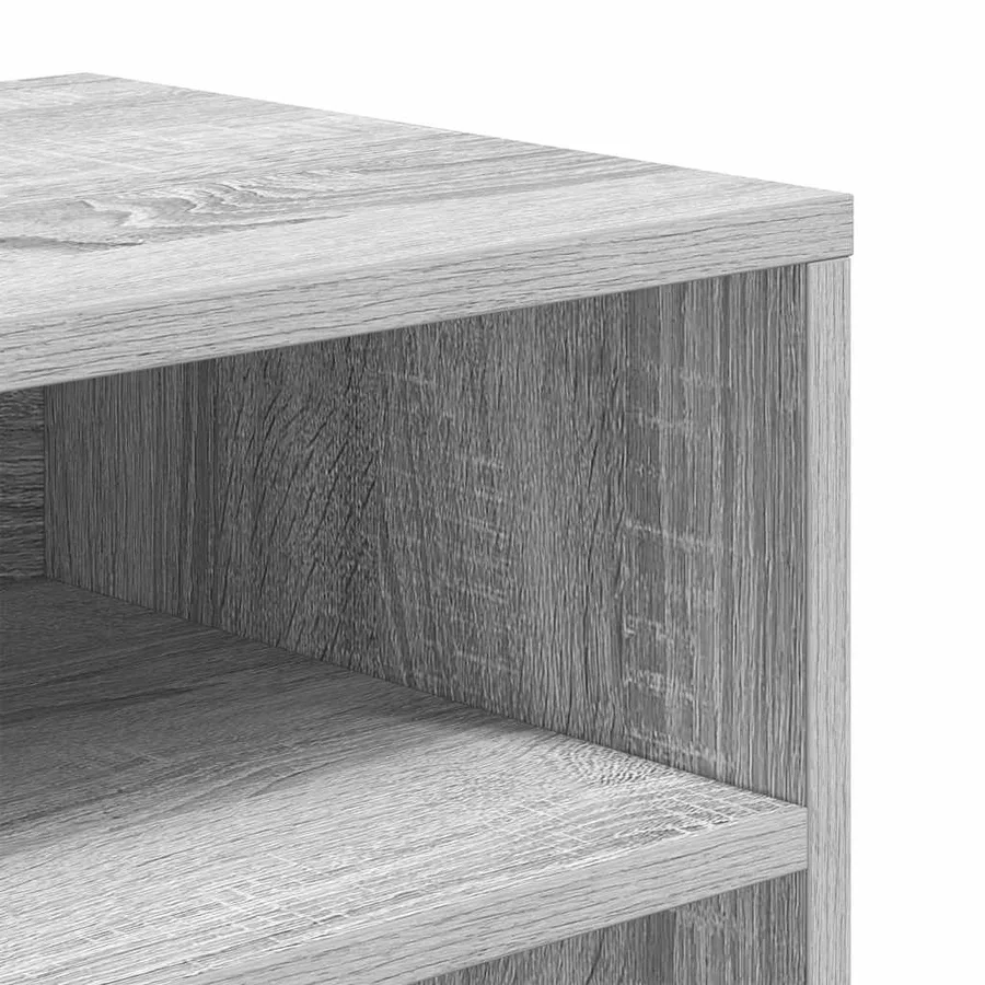 Bibliothèque sonoma gris 66x31x80 cm bois d'ingénierie - 7