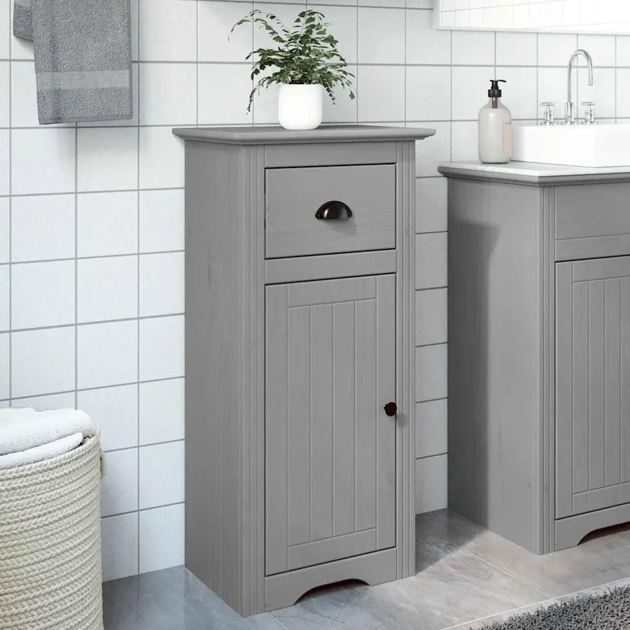 Armoire de salle de bain BODO gris 44x30x90 cm - 3