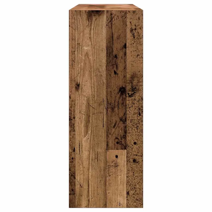 Table console vieux bois 105x30x80 cm bois d'ingénierie - 6