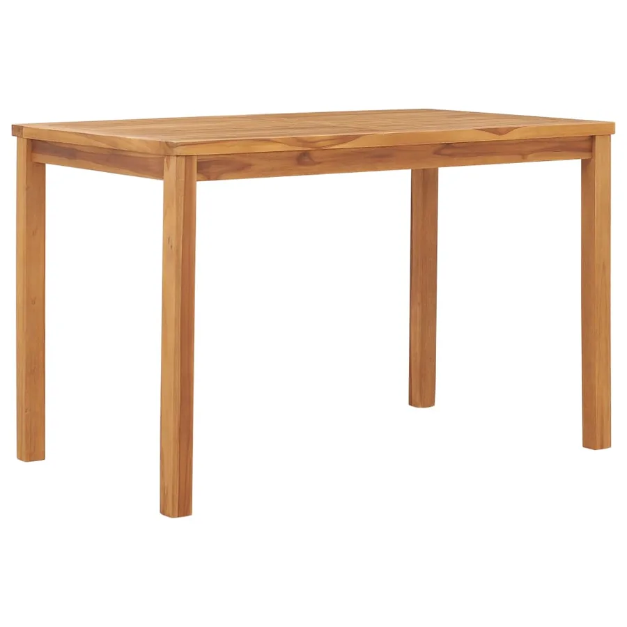 Ensemble de salle à manger de jardin 7 pièces 120 x 70 cm en bois de teck massif - 10