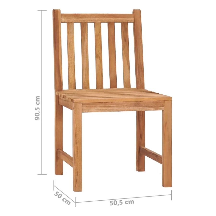 Ensemble de salle à manger de jardin 7 pièces 120 x 70 cm en bois de teck massif - 15