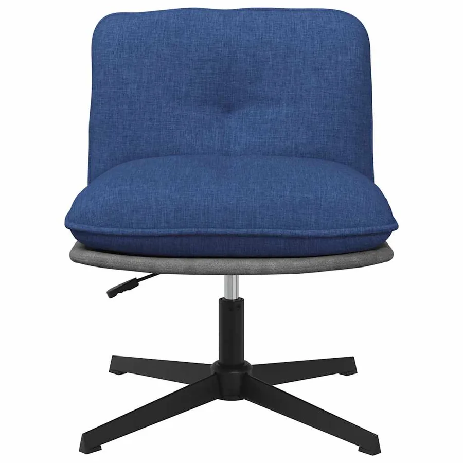 Chaise pivotante de bureau Bleu Tissu - 4