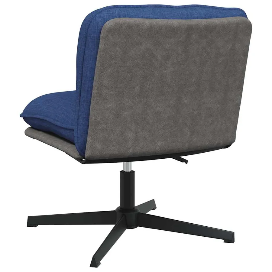 Chaise pivotante de bureau Bleu Tissu - 6