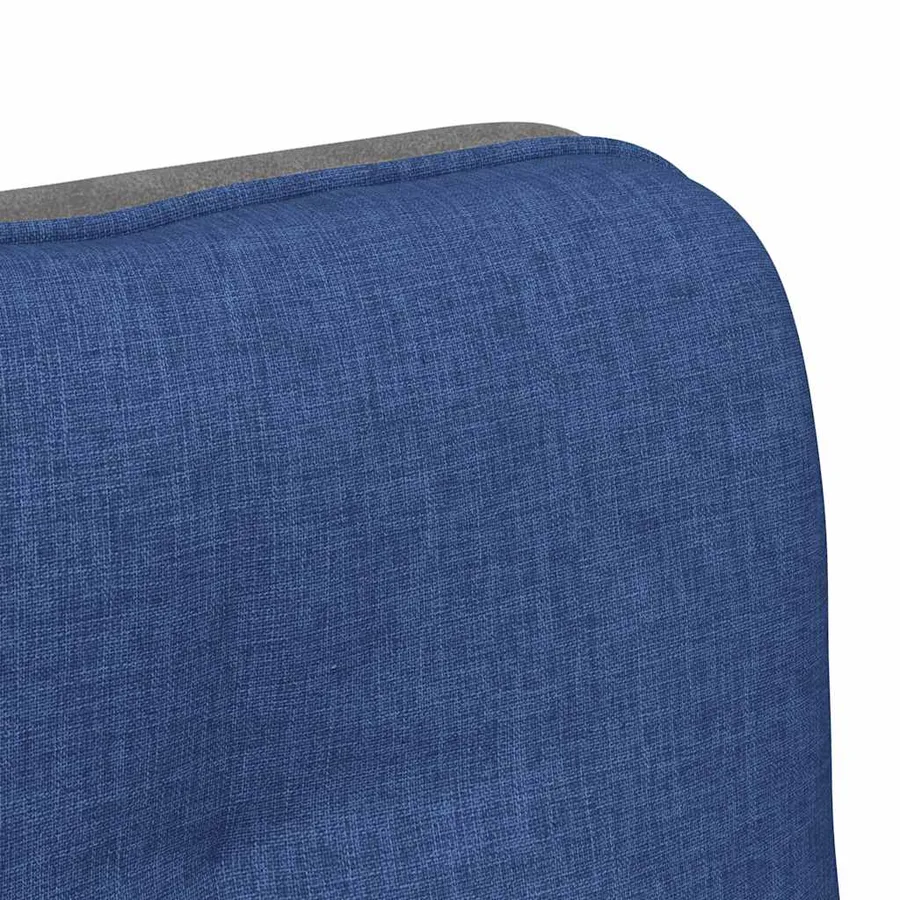 Chaise pivotante de bureau Bleu Tissu - 9