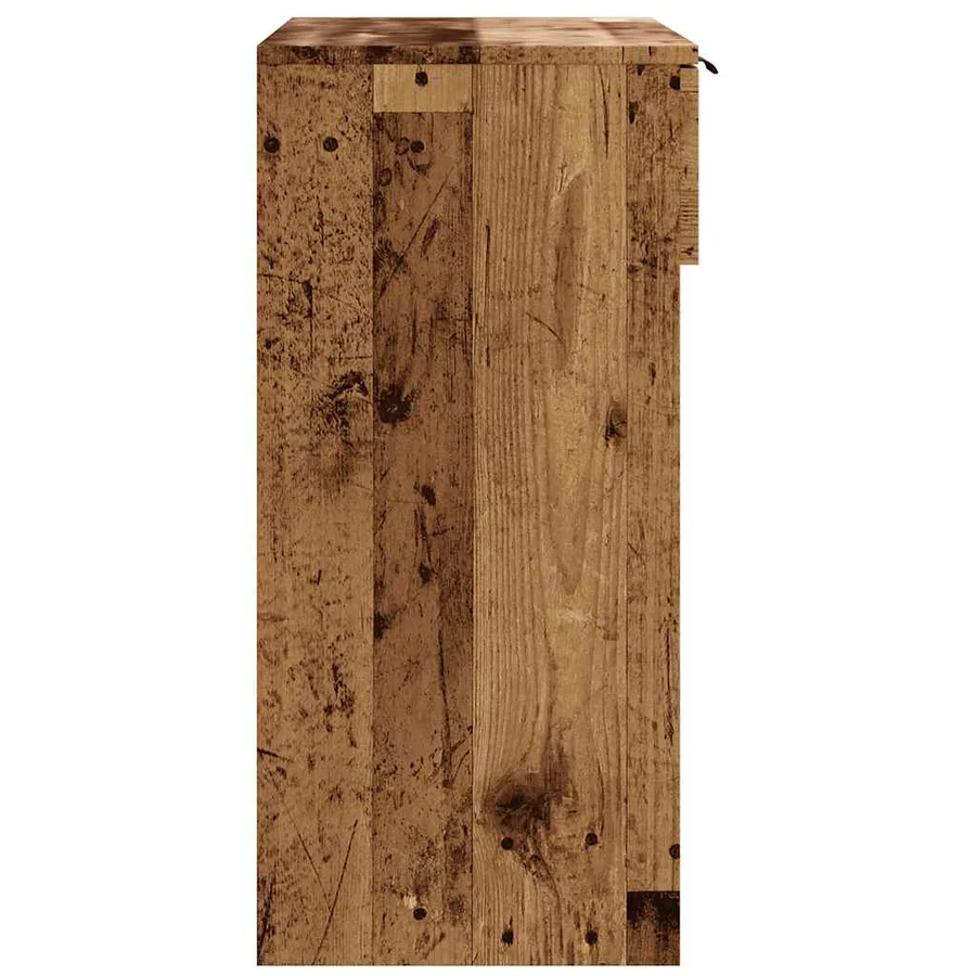 Table console vieux bois 90x36x75 cm bois d'ingénierie - 5