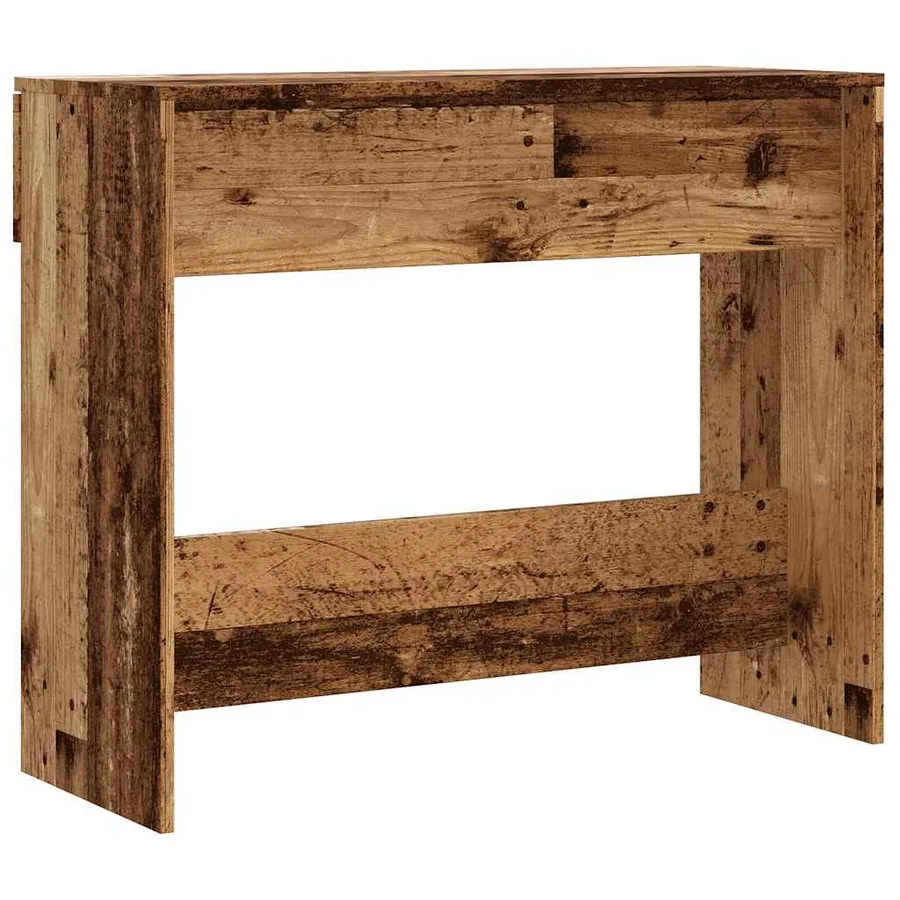 Table console vieux bois 90x36x75 cm bois d'ingénierie - 6