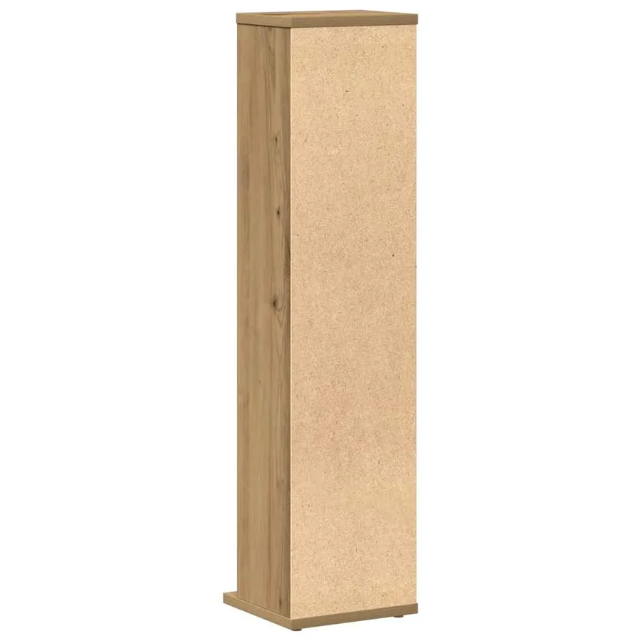 Armoire à CD chêne artisanal 21x20x88 cm bois d'ingénierie - 6