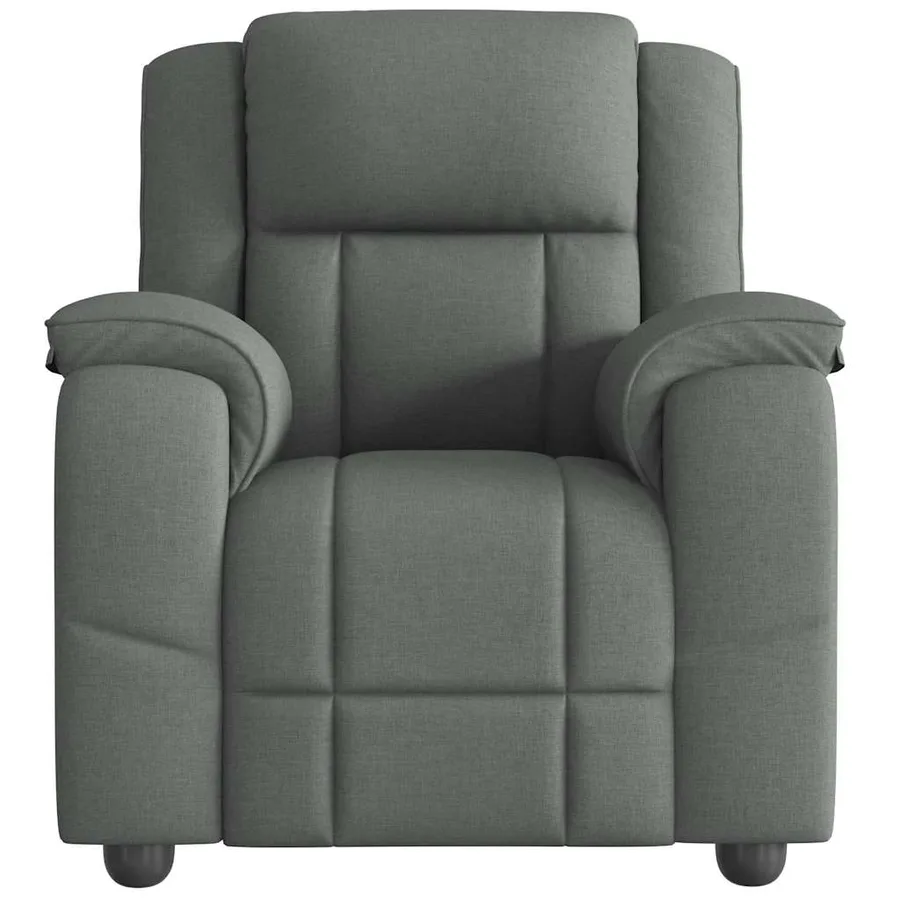 Fauteuil inclinable Gris foncé Tissu - 3